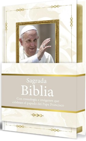SAGRADA BIBLIA Biblia de América Con cronología e imágenes que celebran el papado del Papa Francisco