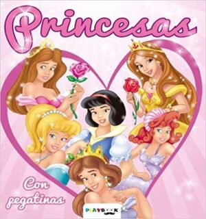 PRINCESAS Con pegatinas - Colorea y pega