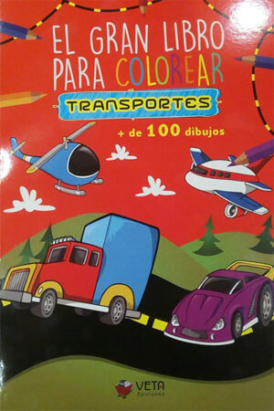 GRAN LIBRO PARA COLOREAR TRANSPORTES + de 100 dibujos