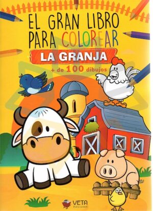GRAN LIBRO PARA COLOREAR LA GRANJA + de 100 dibujos