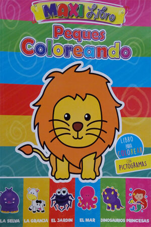 PEQUES COLOREANDO Libro para colorear con pigtogramas Maxi Libro