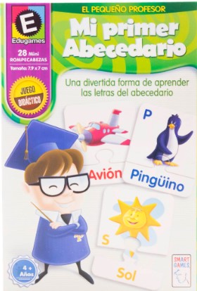 MI PRIMER ABECEDARIO 28 mini rompecabezas una divertida forma de aprender..... (IVA)