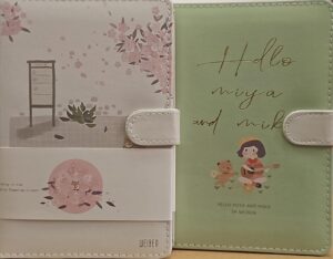 HELLO MIYA AND MIKO - IMAN Líneas, cuadros, en blanco, puntos.... (IVA)