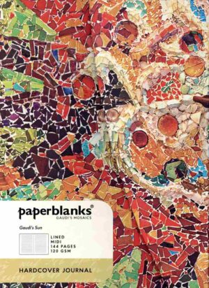 PAPERBLANKS GAUDI´S SUN CON SOLAPA MIDI Líneas