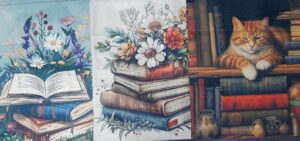 FUNDAS DE TELA CAMBRELLA / YUTE CON DISEÑO COLORES