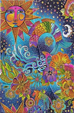 PAPERBLANKS CELESTIAL MAGIC MINI CON SOLAPA Líneas