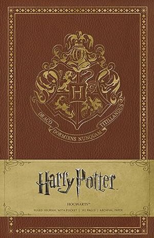 HARRY POTTER HOGWARTS Ruled journal with pocket líneas
