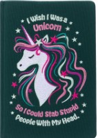 I WISH I WASA UNICORN SO I COULD STAB STUPID Journal líneas
