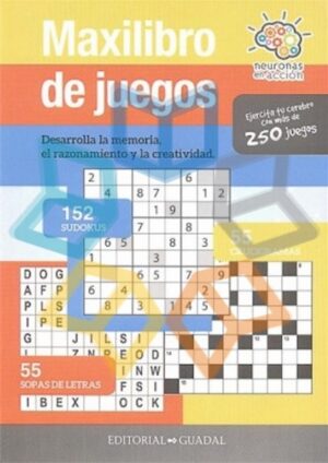 MAXILIBRO DE JUEGOS Desarrolla la memoria, el razonamiento y la creatividad