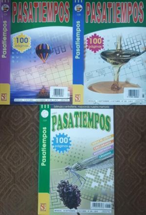 PASATIEMPOS sopas de letras - cruzadas - autodefinido - crucigrama (AM)