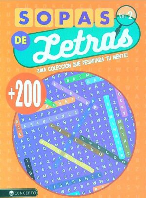 SOPAS DE LETRAS Una colección que desafiará tu mente Vol.2