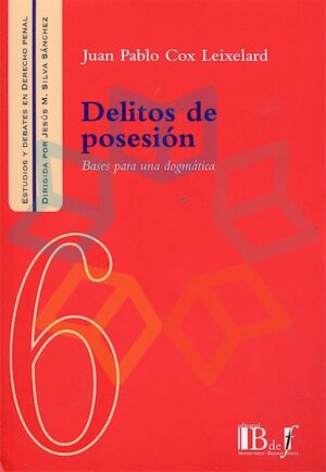 DELITOS DE POSESION Bases para una dogmática