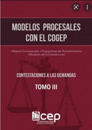 MODELOS PROCESALES CON EL COGEP TIII (CODIGO ORGANICO GENERAL DE PROCESOS)